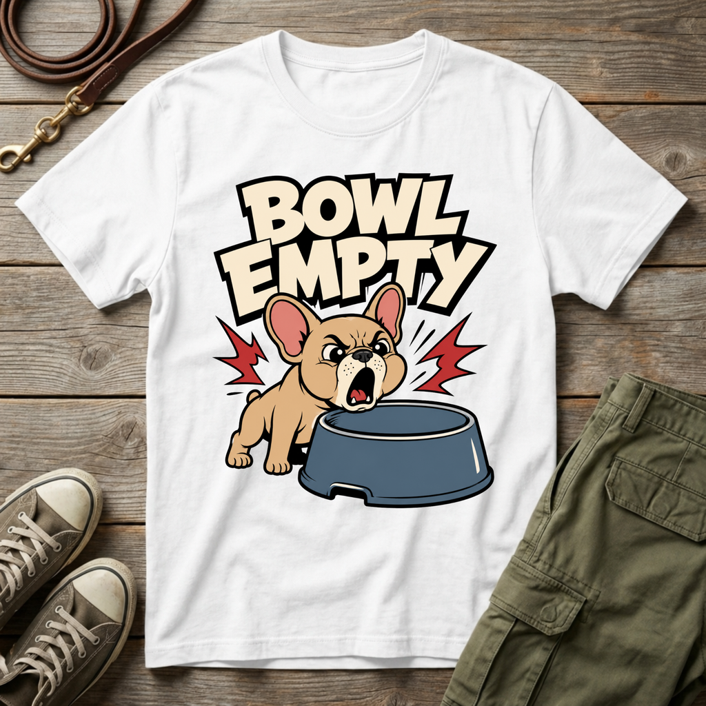Frenchie Empty Bowl T-Shirt