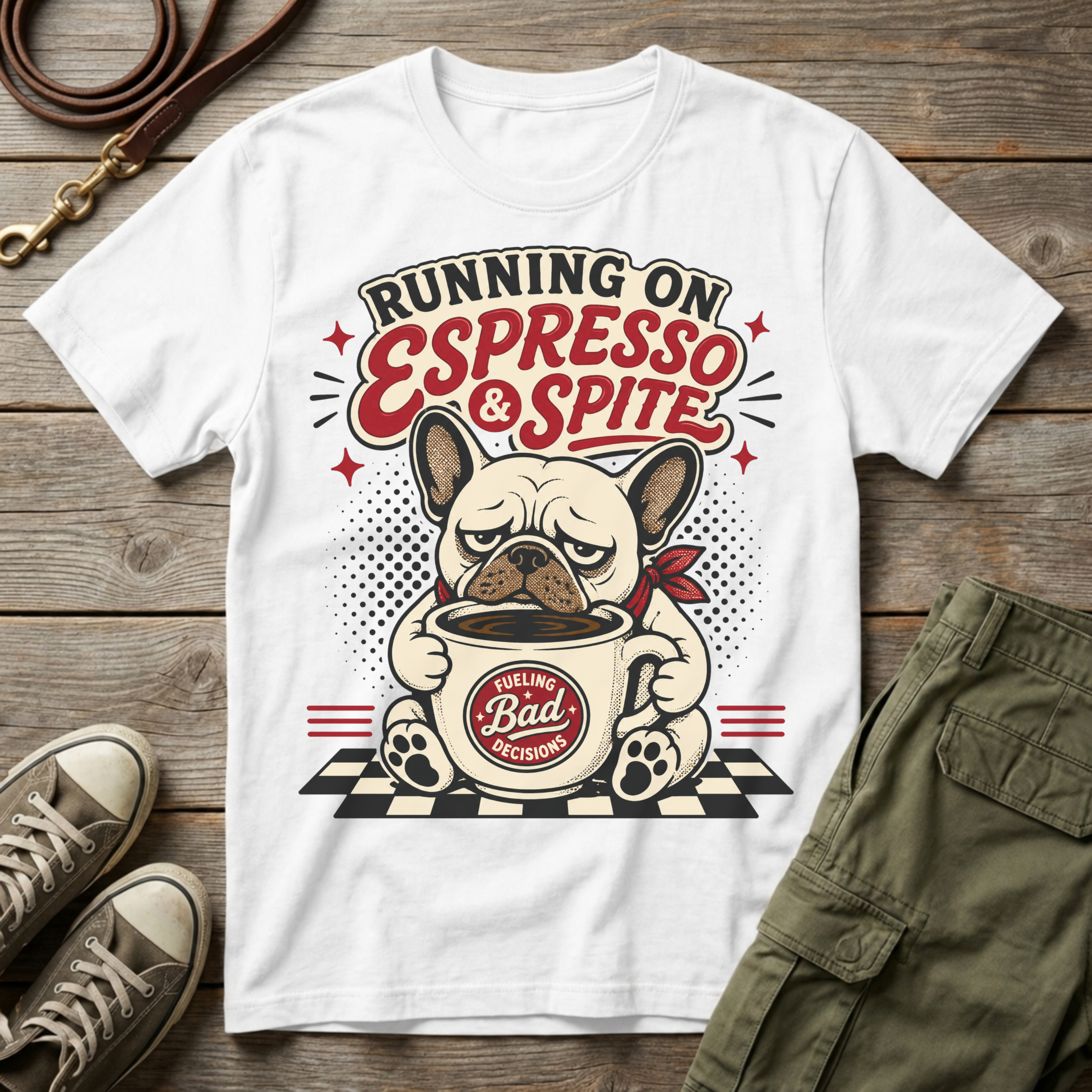 Frenchie Espress & Spite T-Shirt