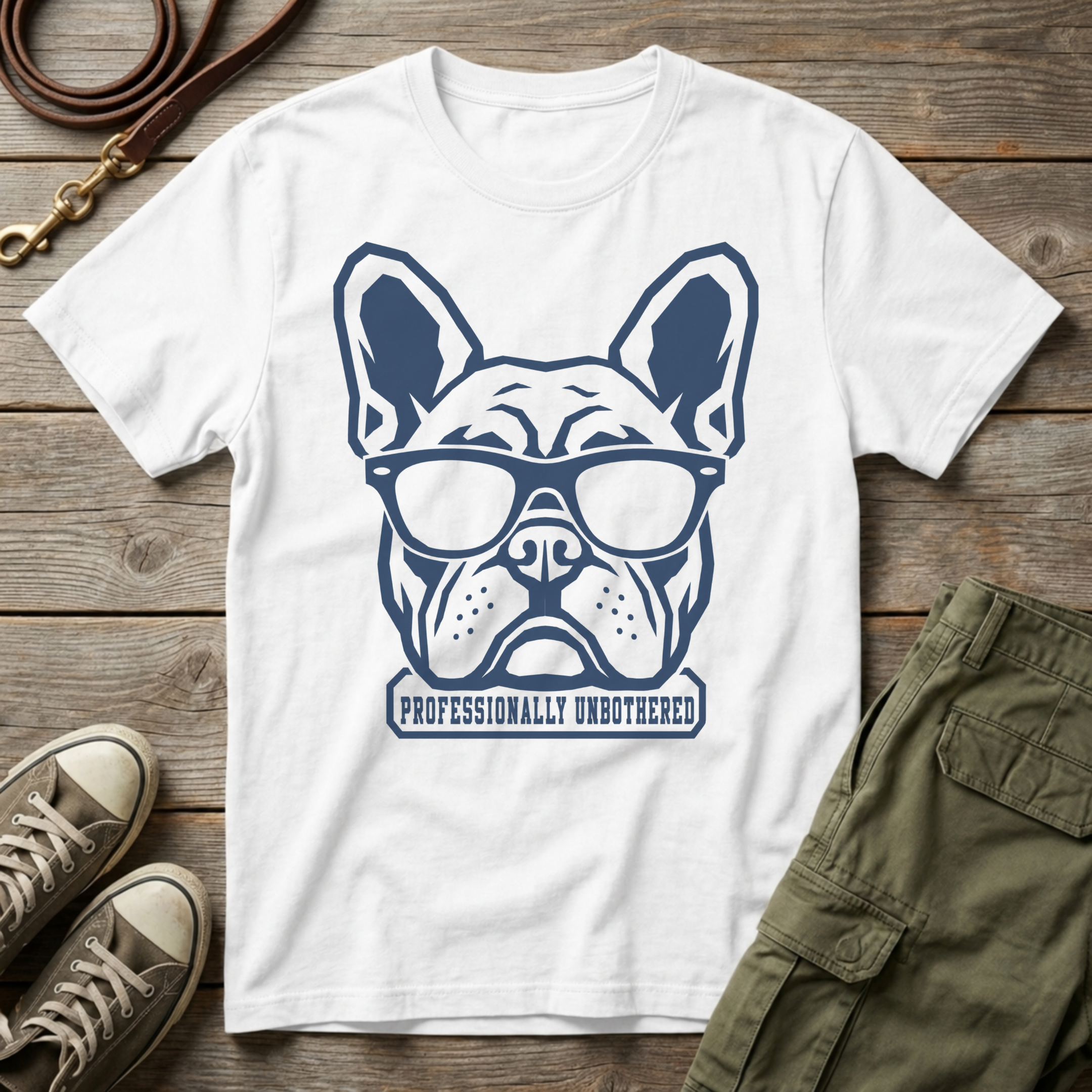 Frenchie Professionally Unbothered T-Shirt
