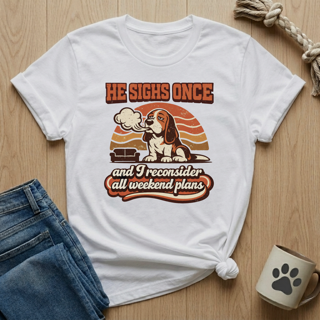 He Sighs Once T-Shirt