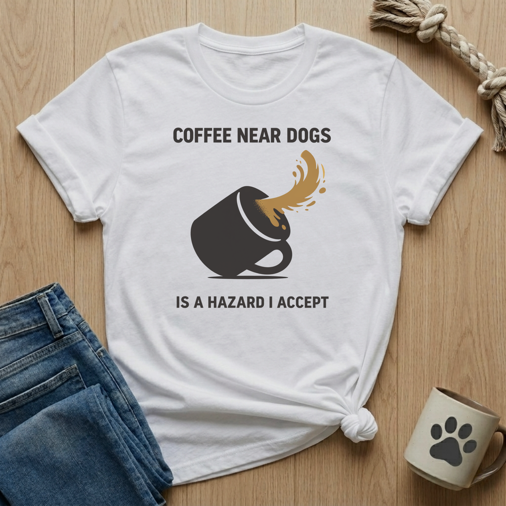 Coffee Near Dogs T-Shirt