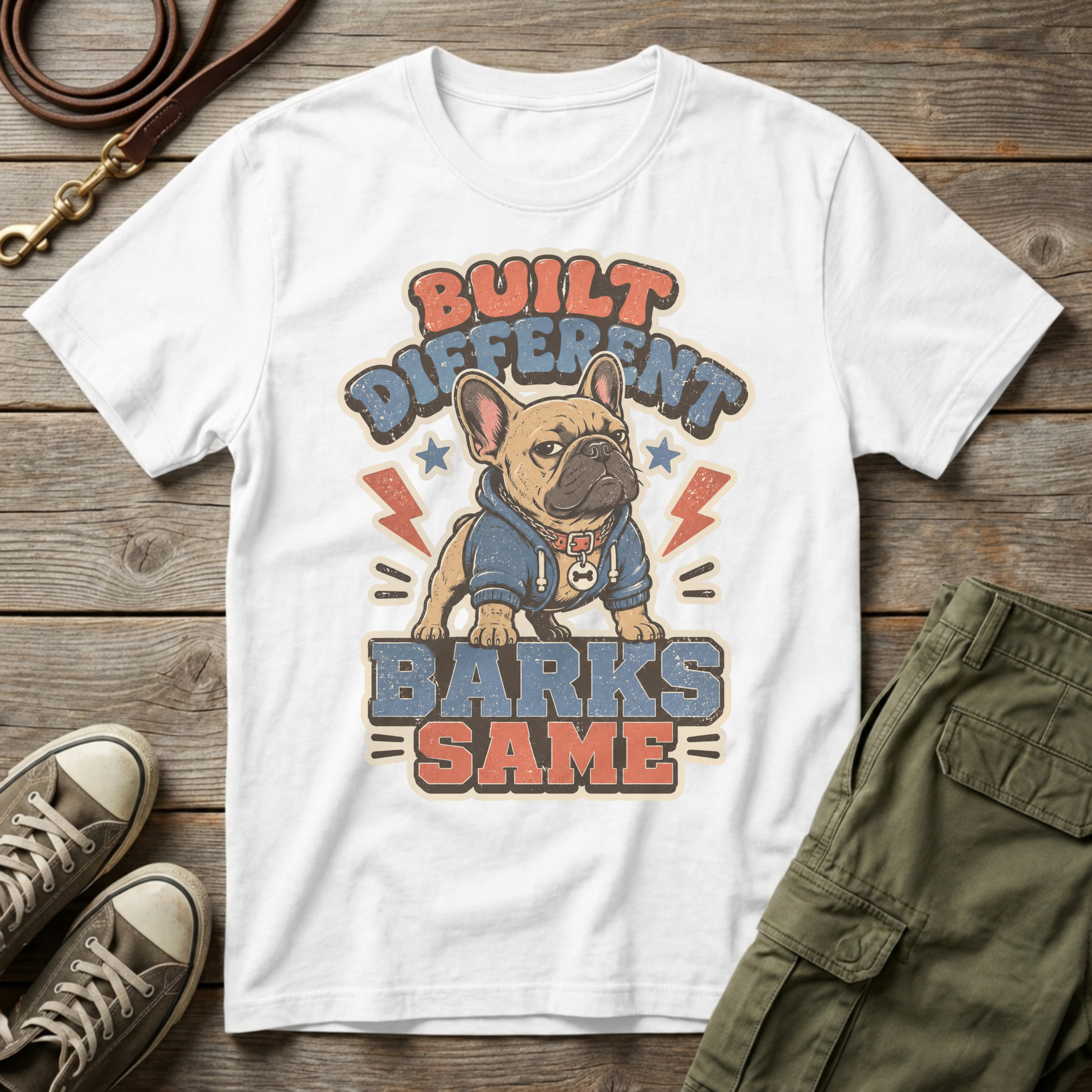 Frenchie Built Different T-Shirt