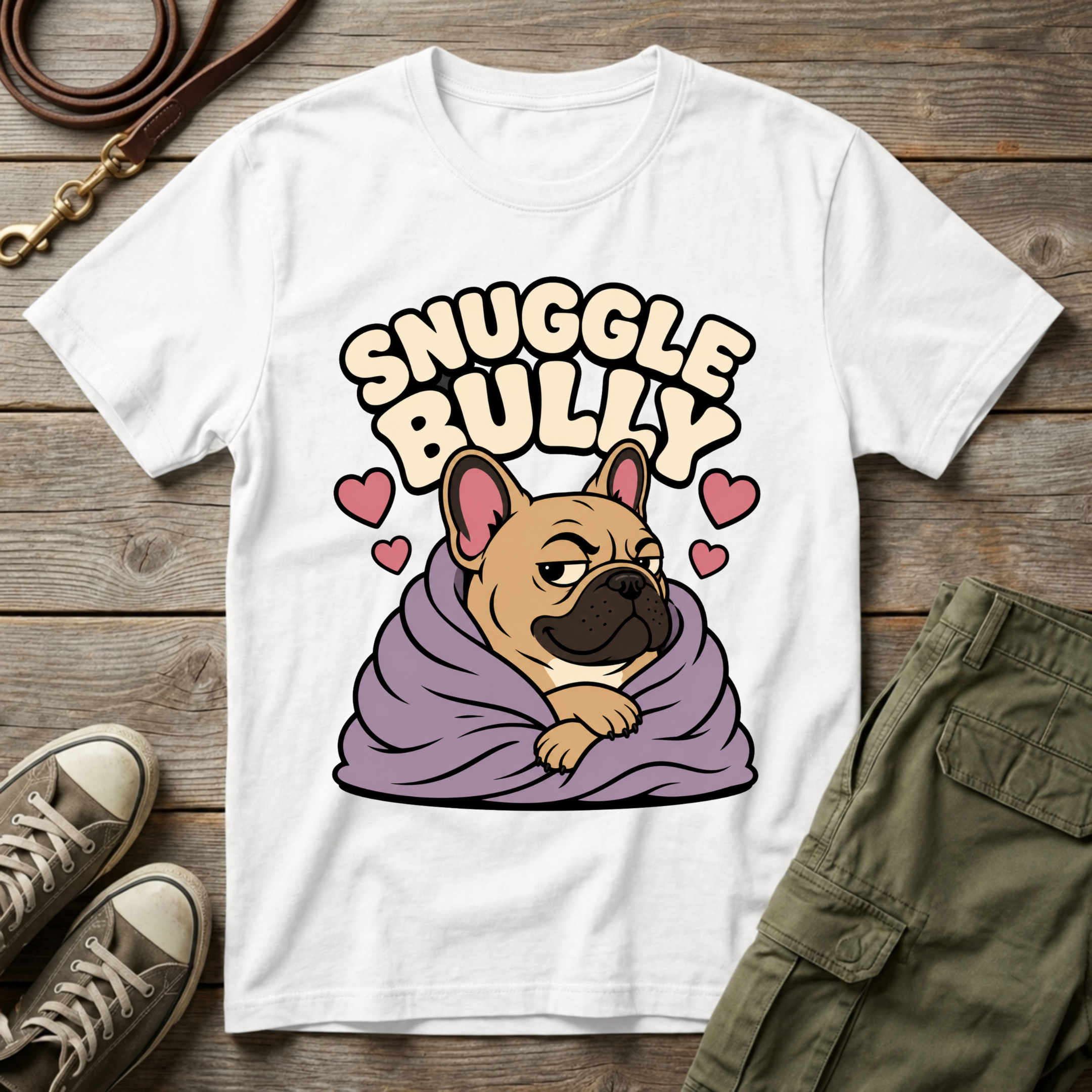 Frenchie Snuggle Bully T-Shirt