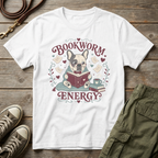 Frenchie Bookworm Energy T-Shirt