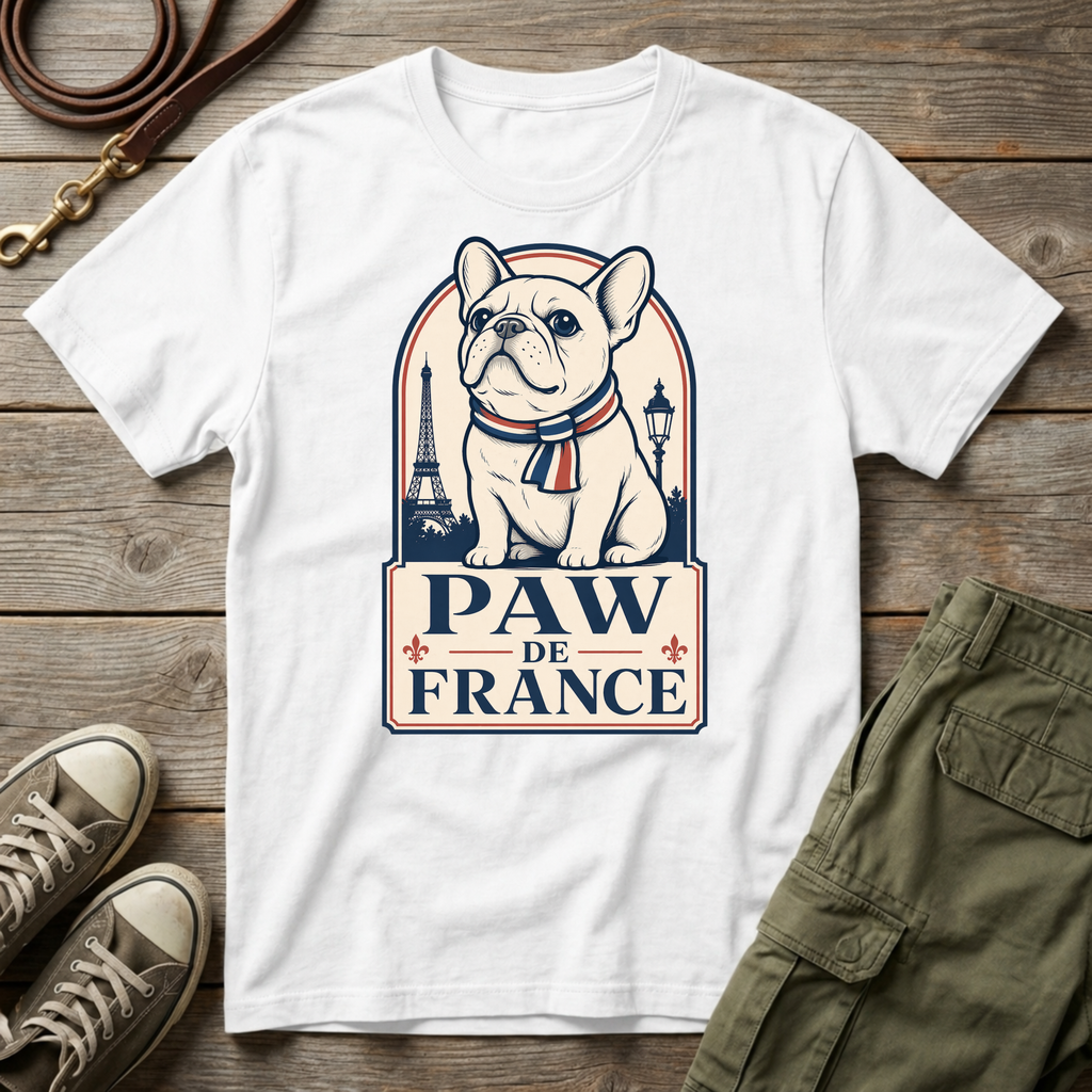 Frenchie Paw de France T-Shirt
