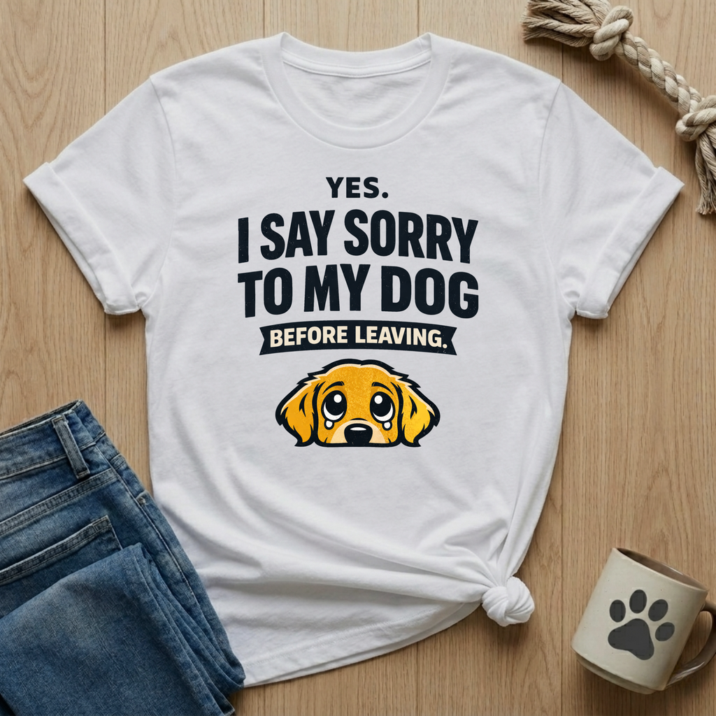 I Say Sorry To My Dog Before Leaving T-Shirt