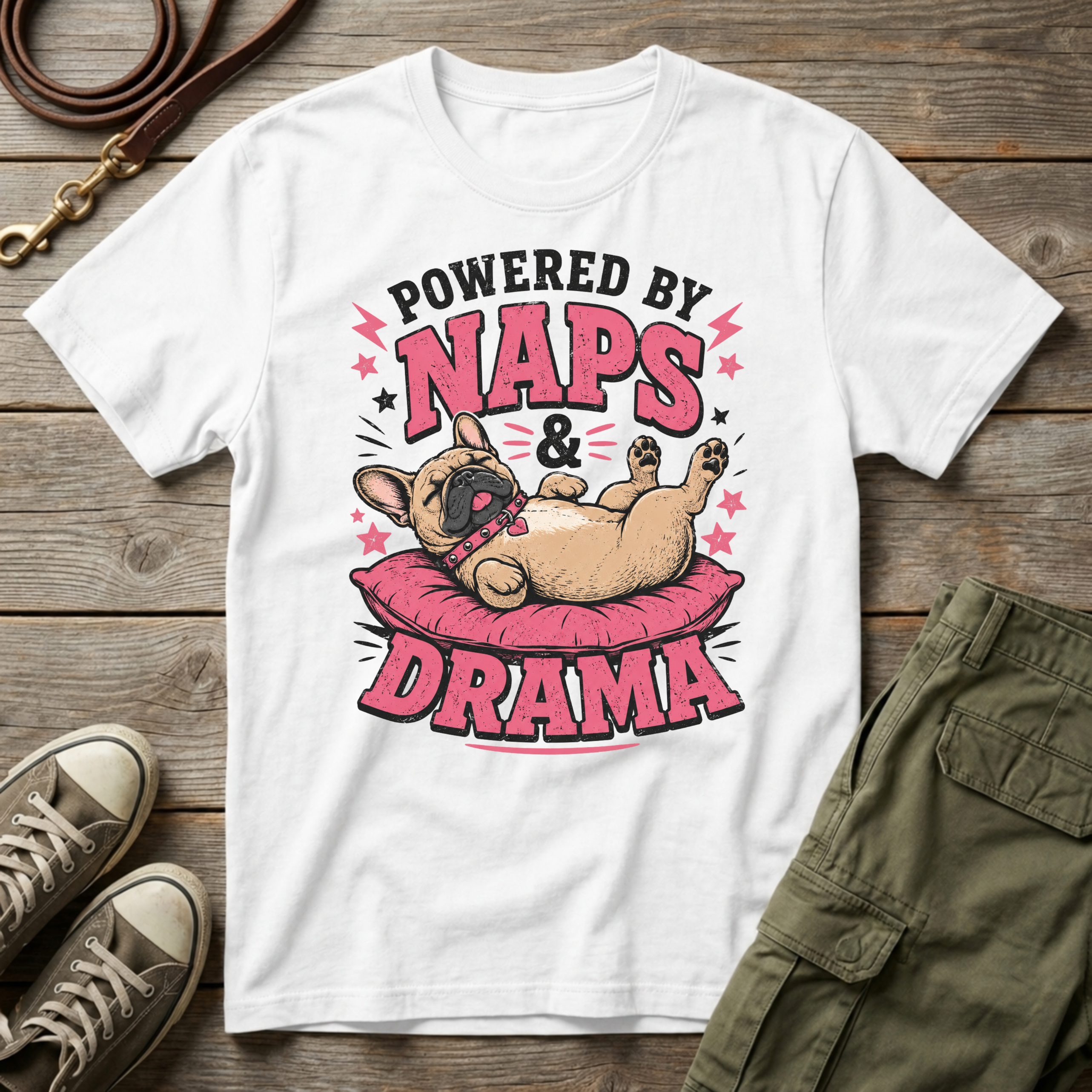 Powered by Naps & Drama T-Shirt