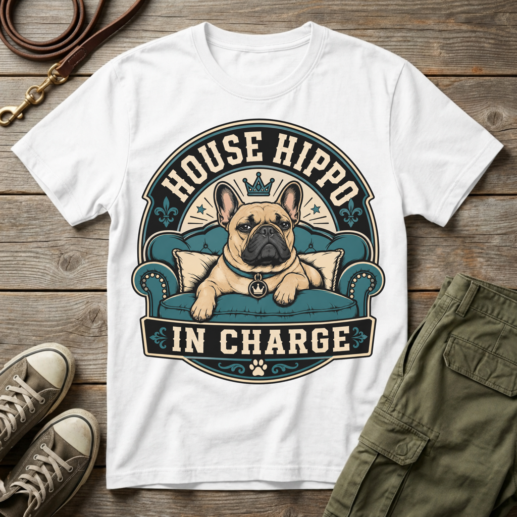 House Hippo In Charge T-Shirt