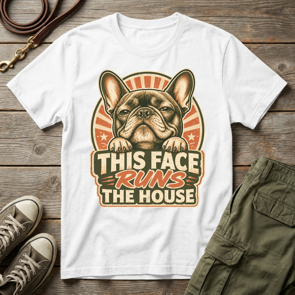 Frenchie Runs The House T-Shirt