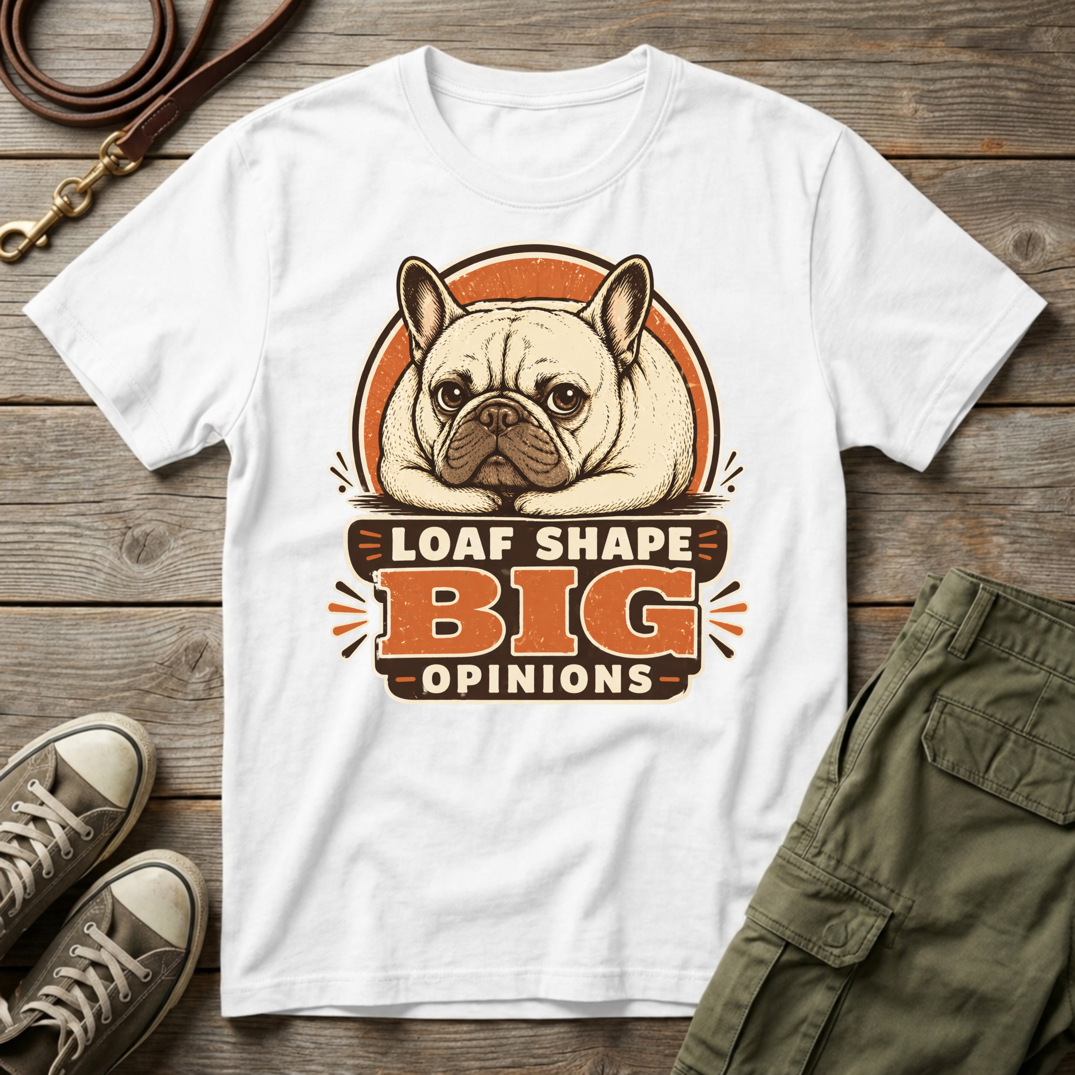 Frenchie Loaf Big Opinions T-Shirt
