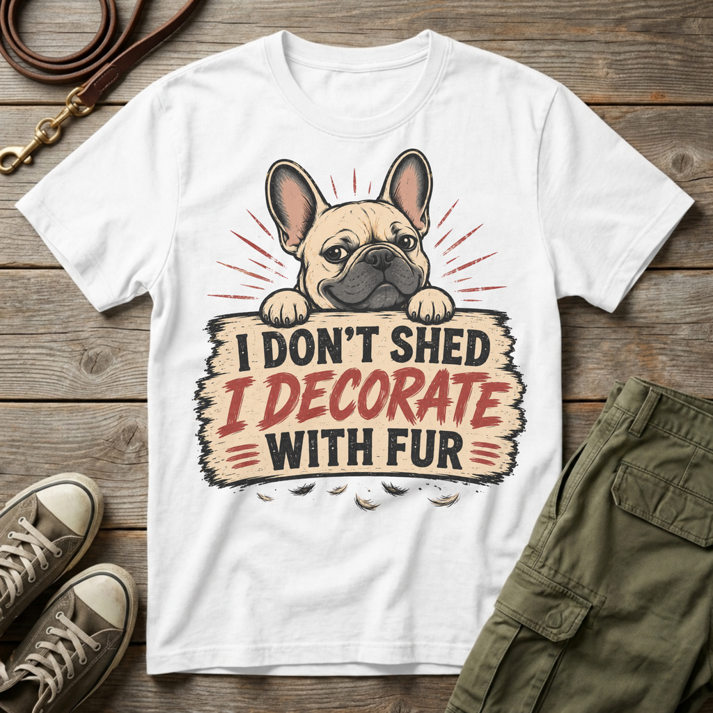 I Don't Shed, I Decorate with Fur T-Shirt