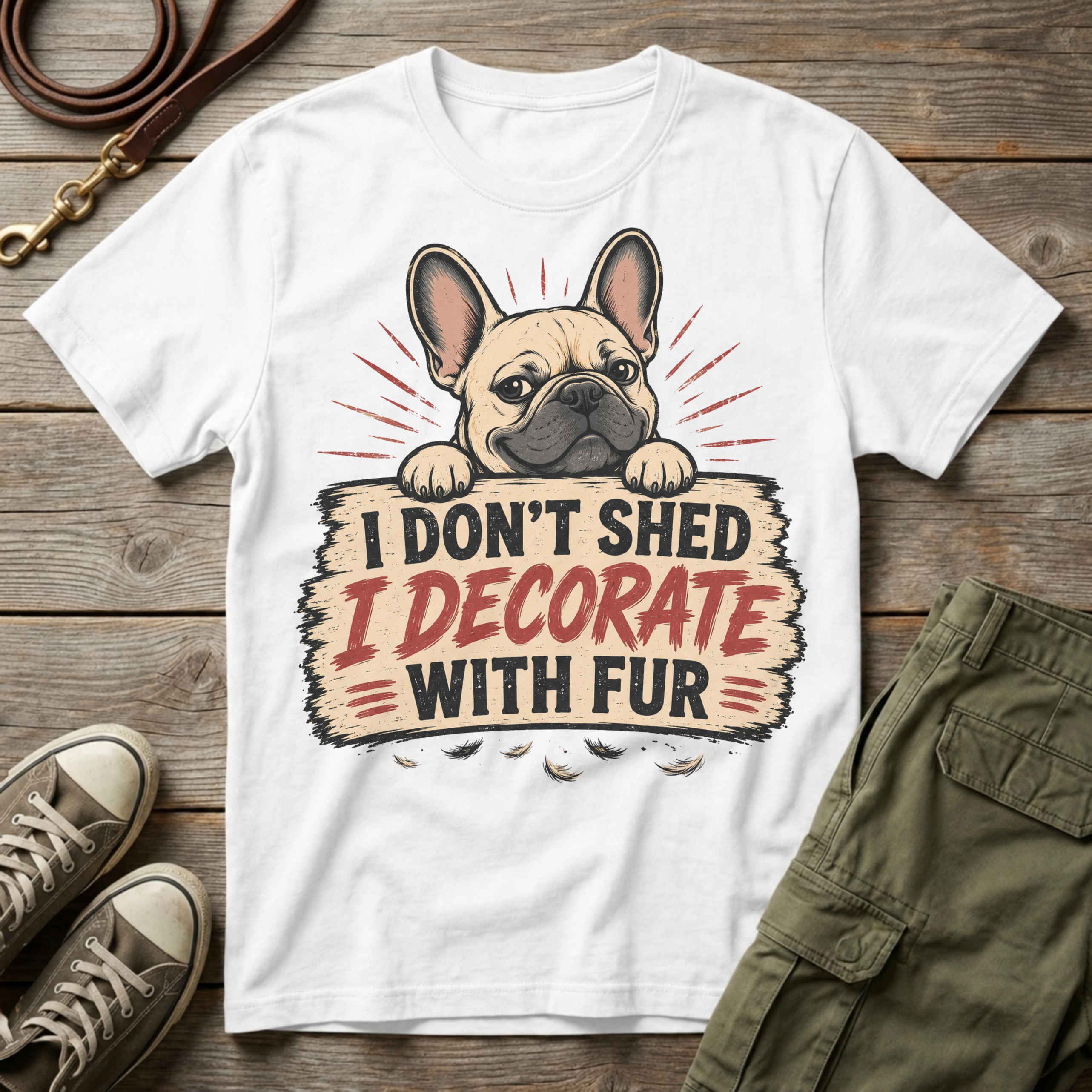 I Don't Shed, I Decorate with Fur T-Shirt