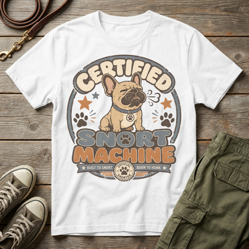 Frenchie Snort Machine T-Shirt