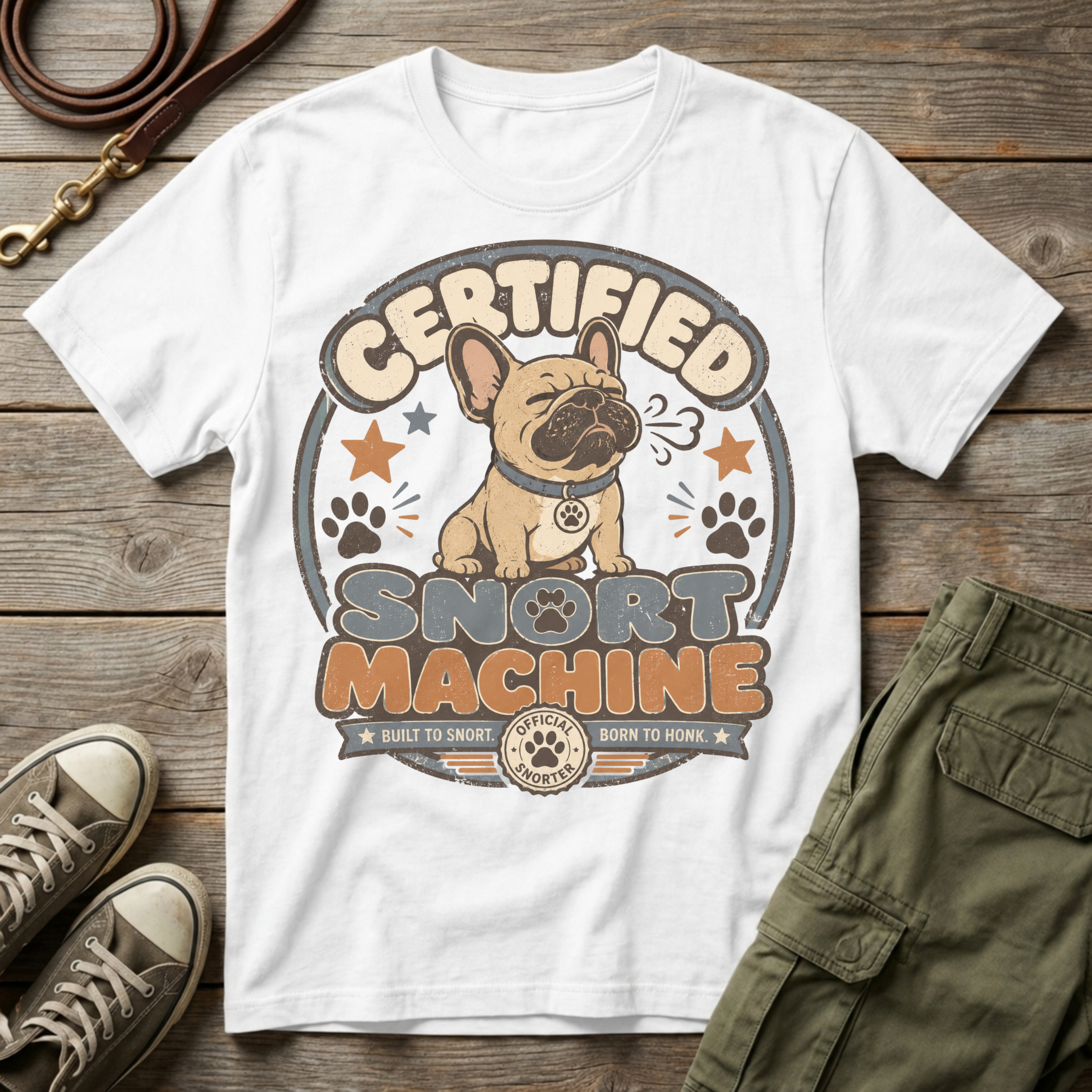 Frenchie Snort Machine T-Shirt