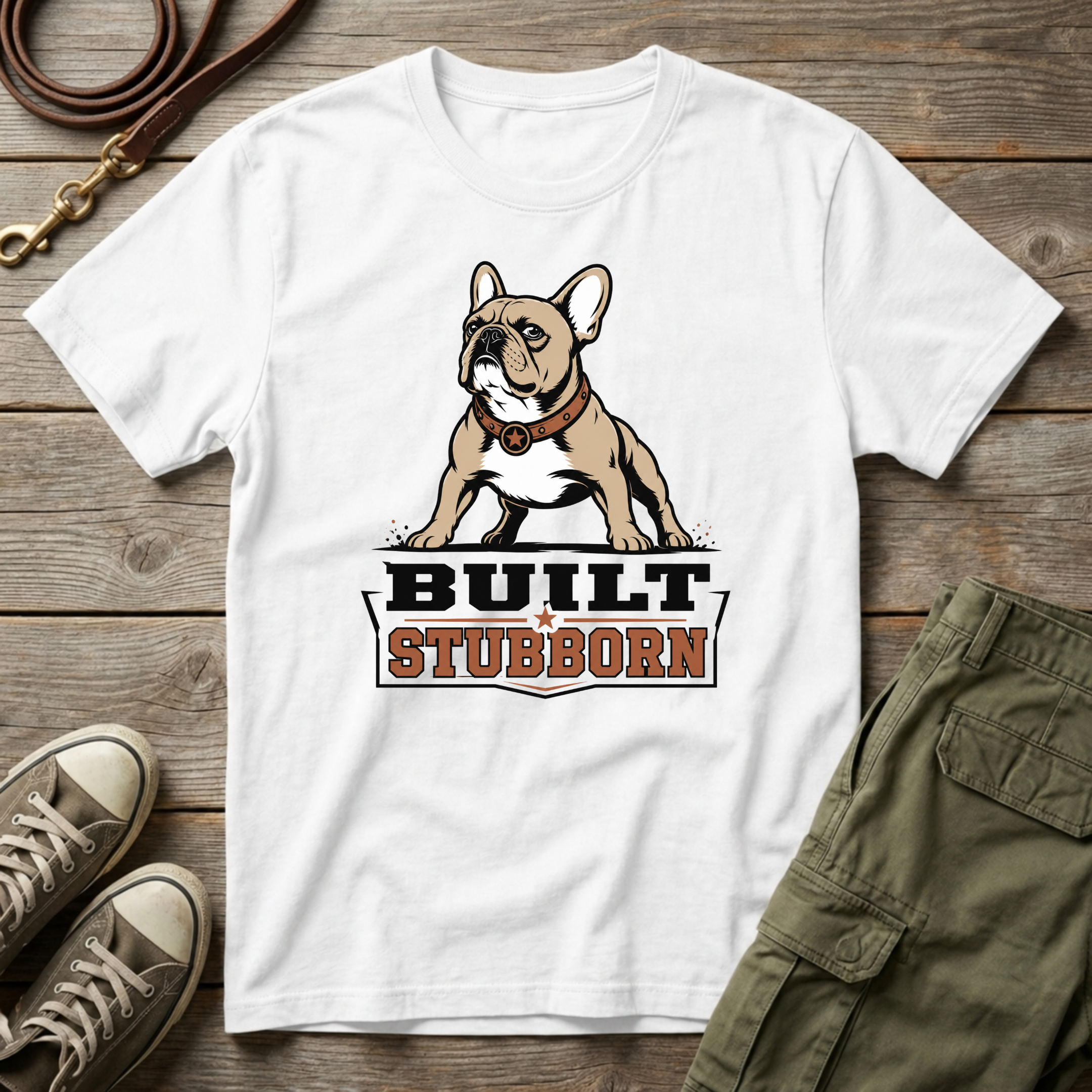 Frenchie Built Stubborn T-Shirt