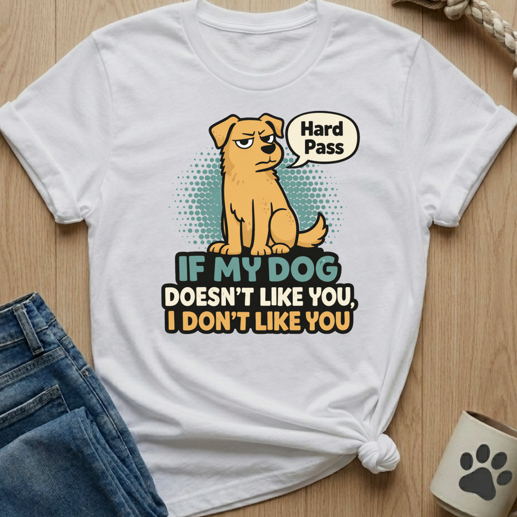 Dog Doesn't Like You - Hard Pass T-Shirt