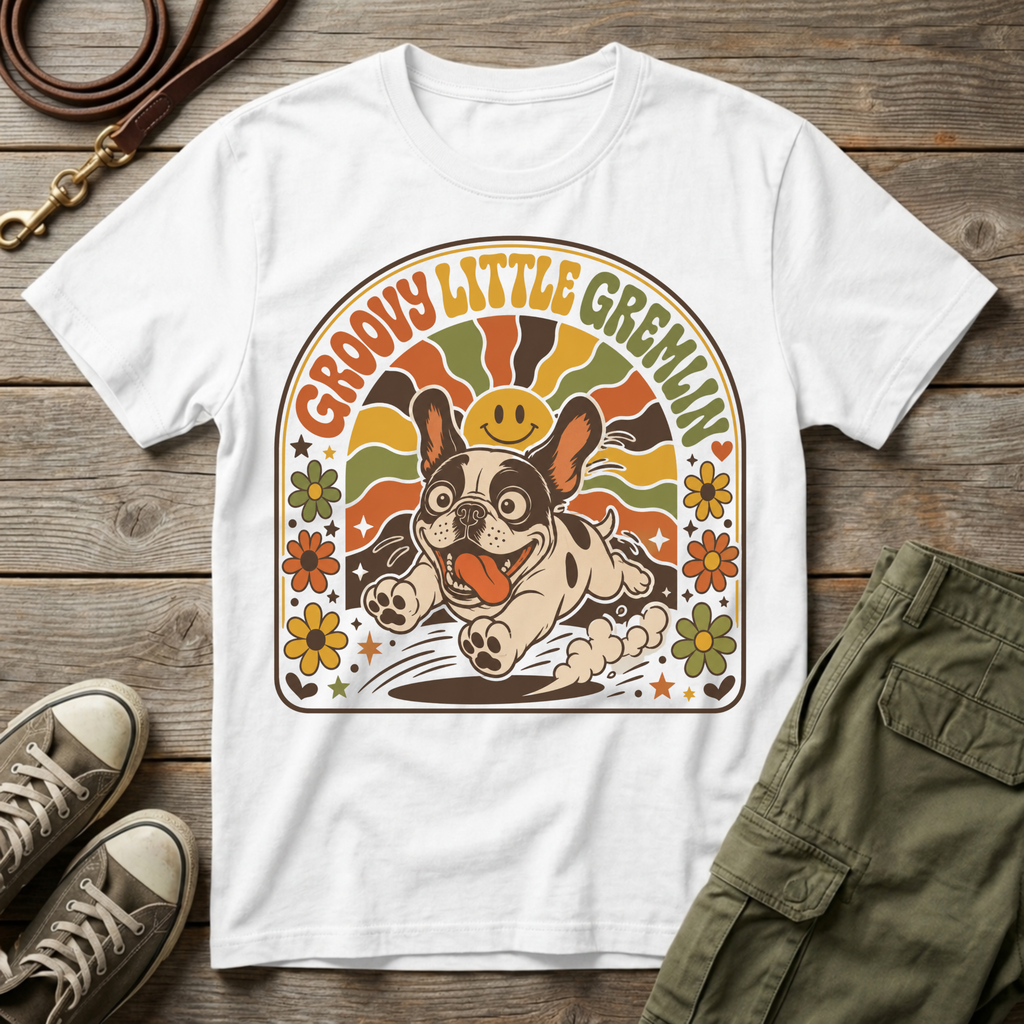 Frenchie Groovy Gremlin T-Shirt