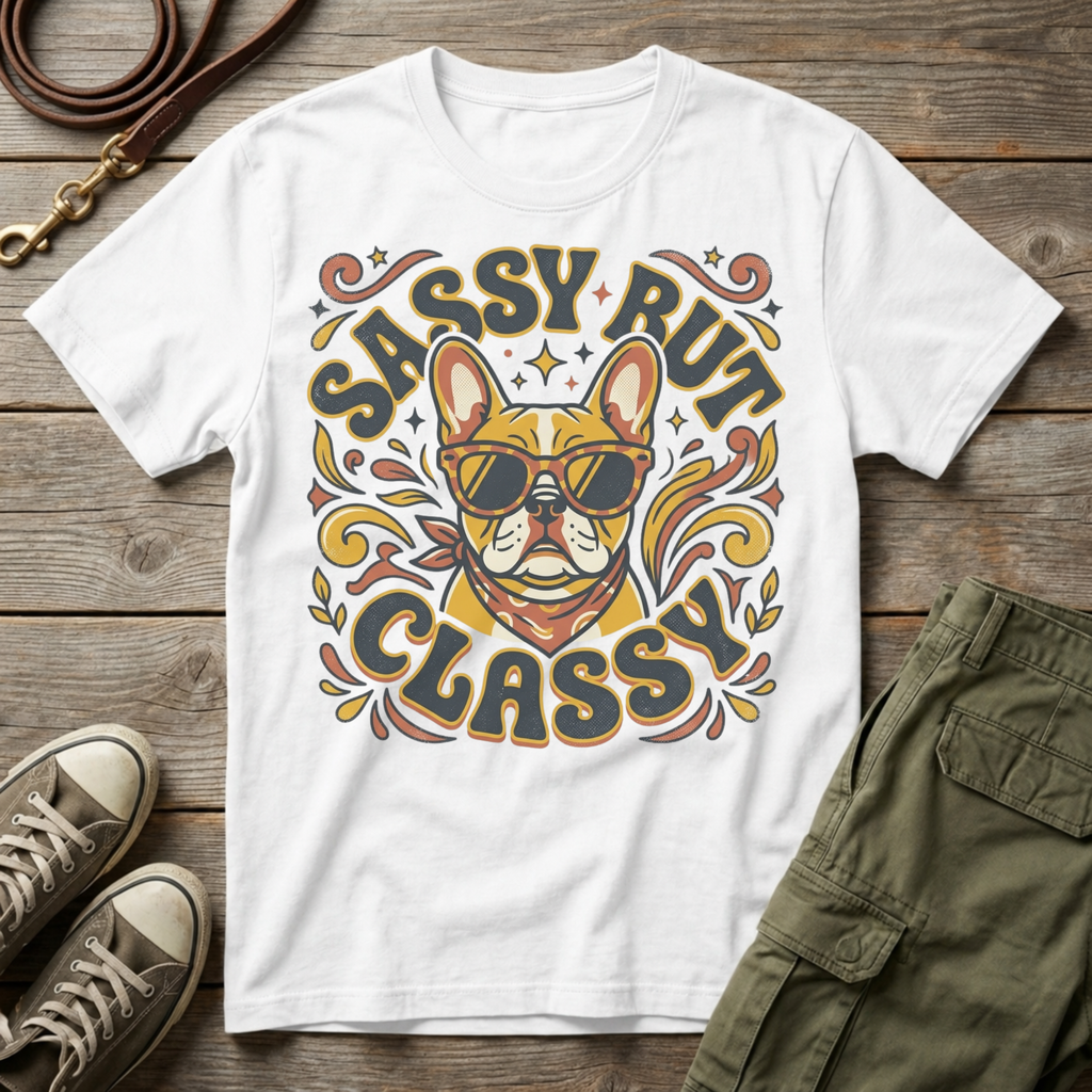 Sassy But Classy Frenchie T-Shirt