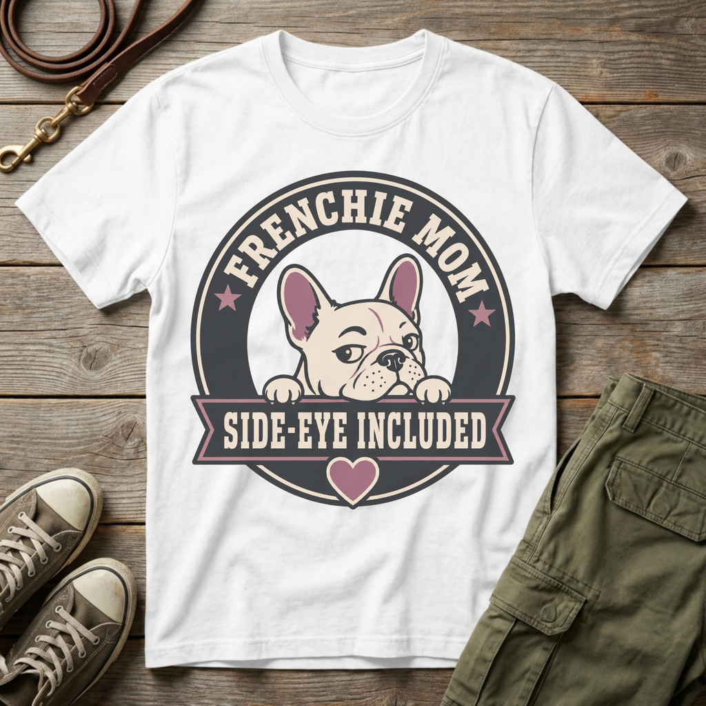 Frenchie Mom Side-eye Included T-Shirt