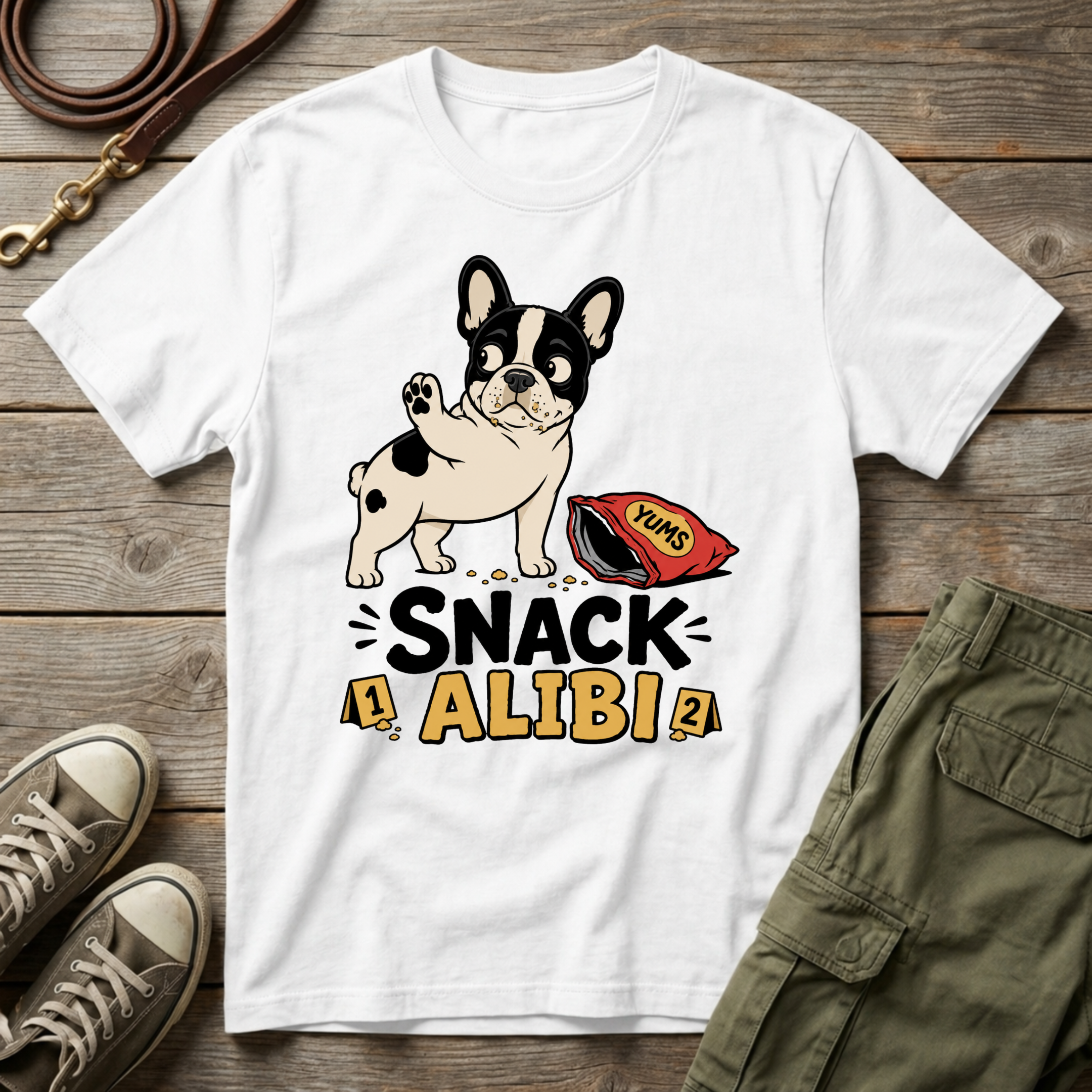 Frenchie Snack Alibi T-Shirt