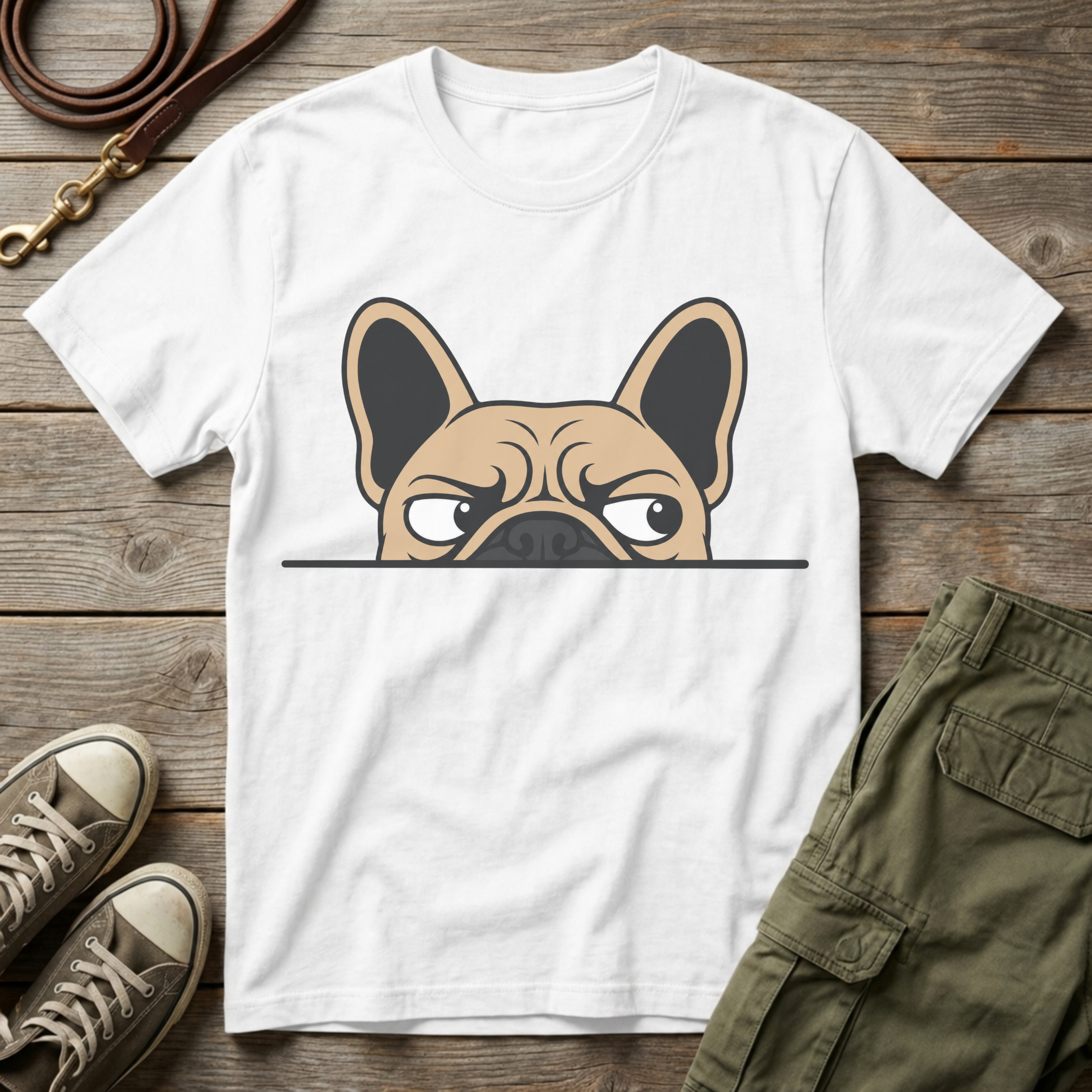 Frenchie Peaking T-Shirt
