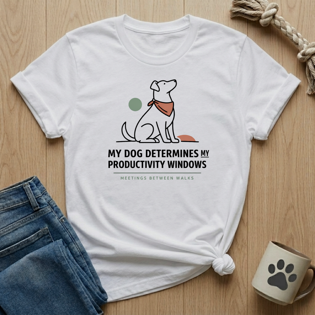 Dog Determines Productivity T-Shirt