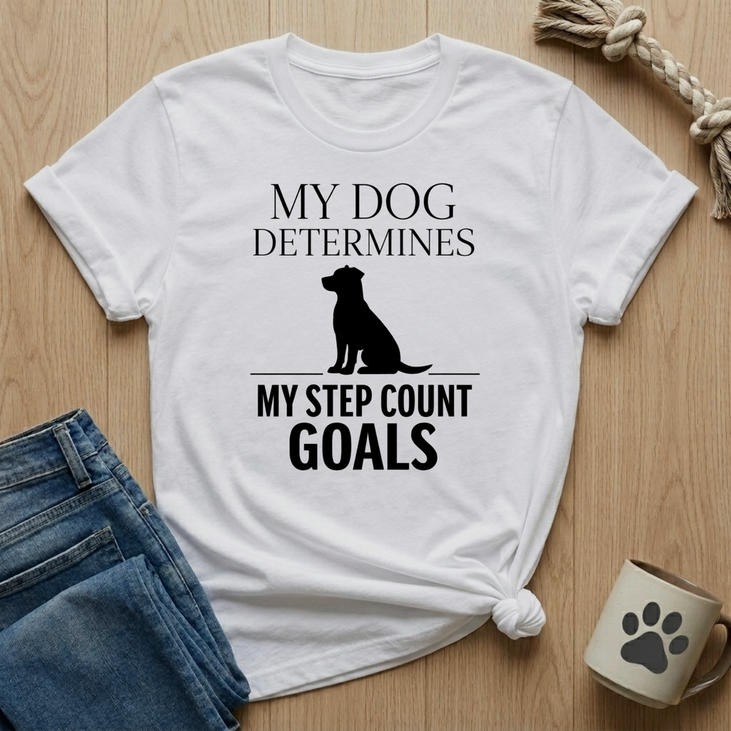 My Dog Determines My Step Count Goal T-Shirt