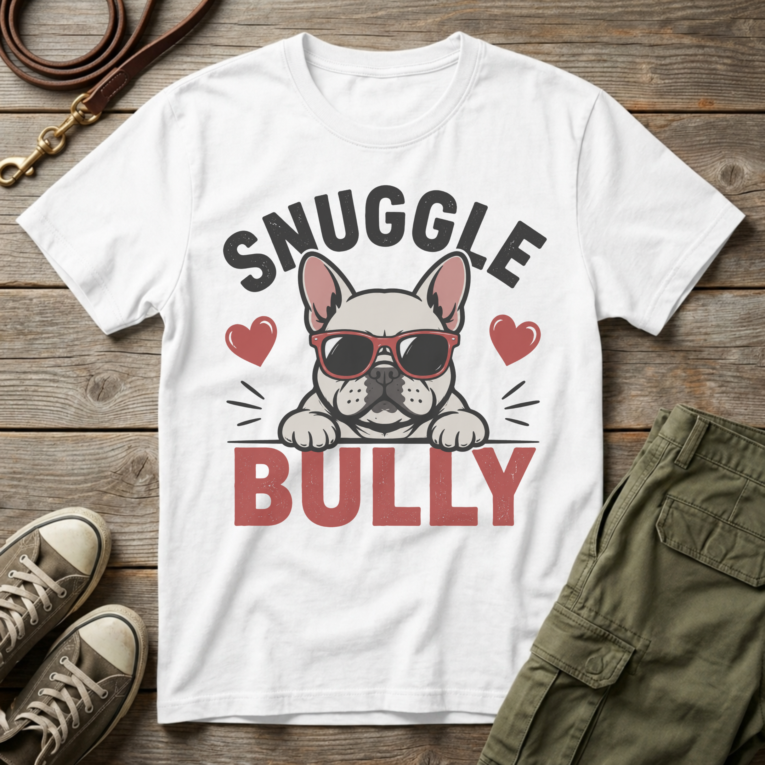 Frenchie Snuggle Bully T-Shirt