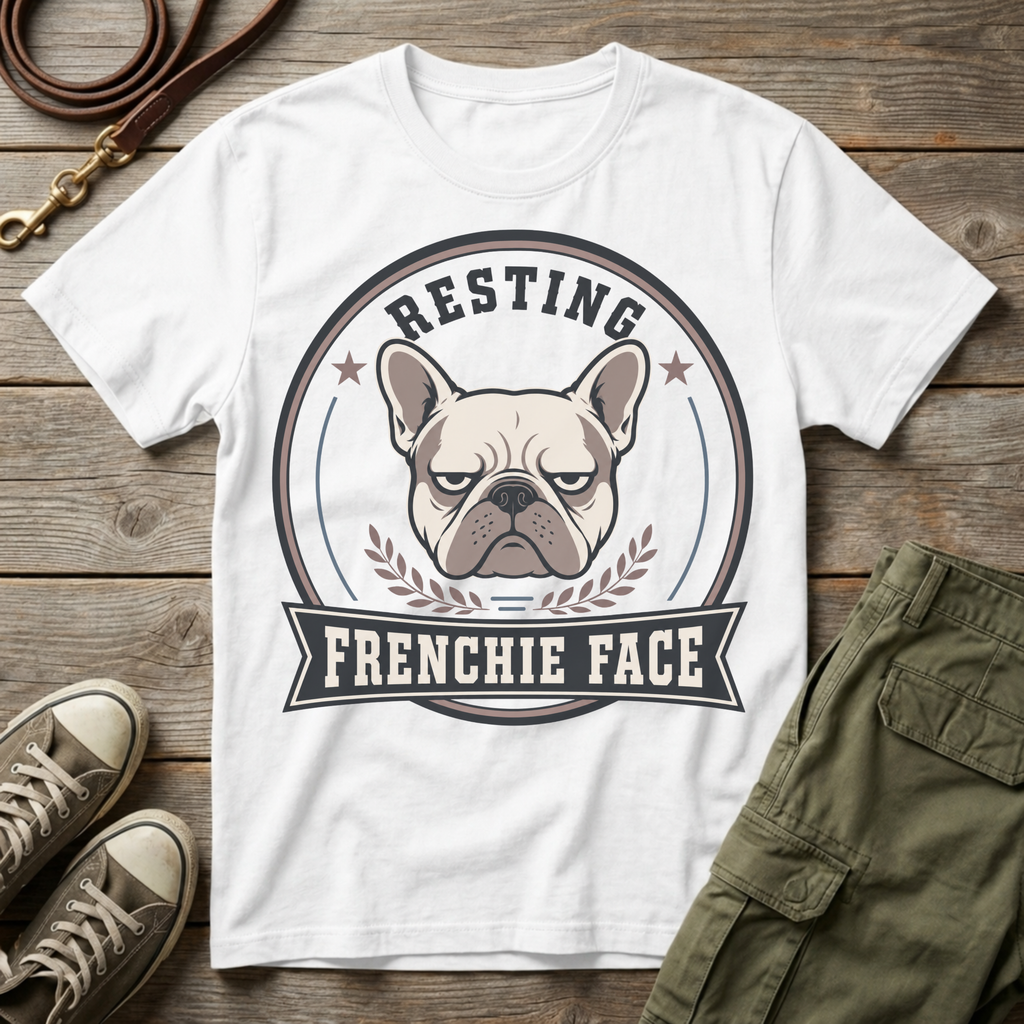 Resting Frenchie Face T-Shirt