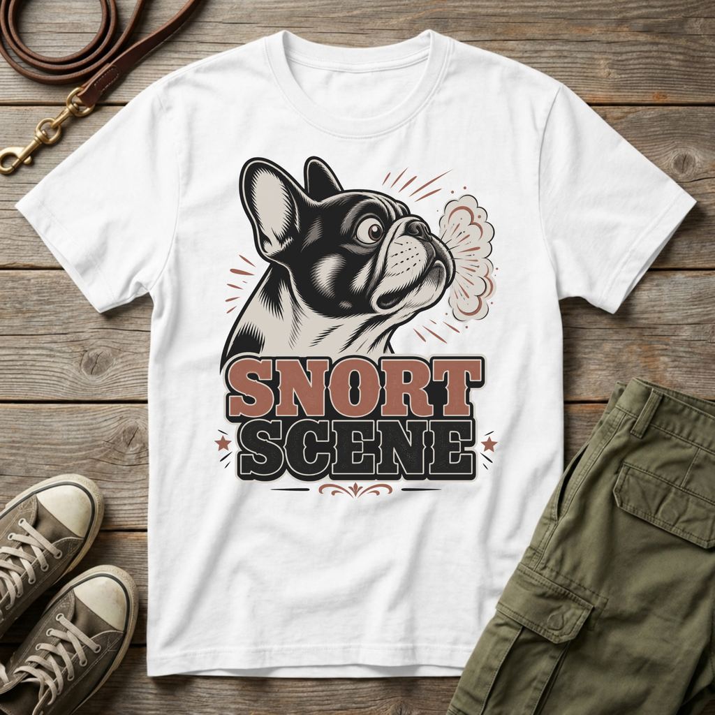 Frenchie Snort Scene T-Shirt
