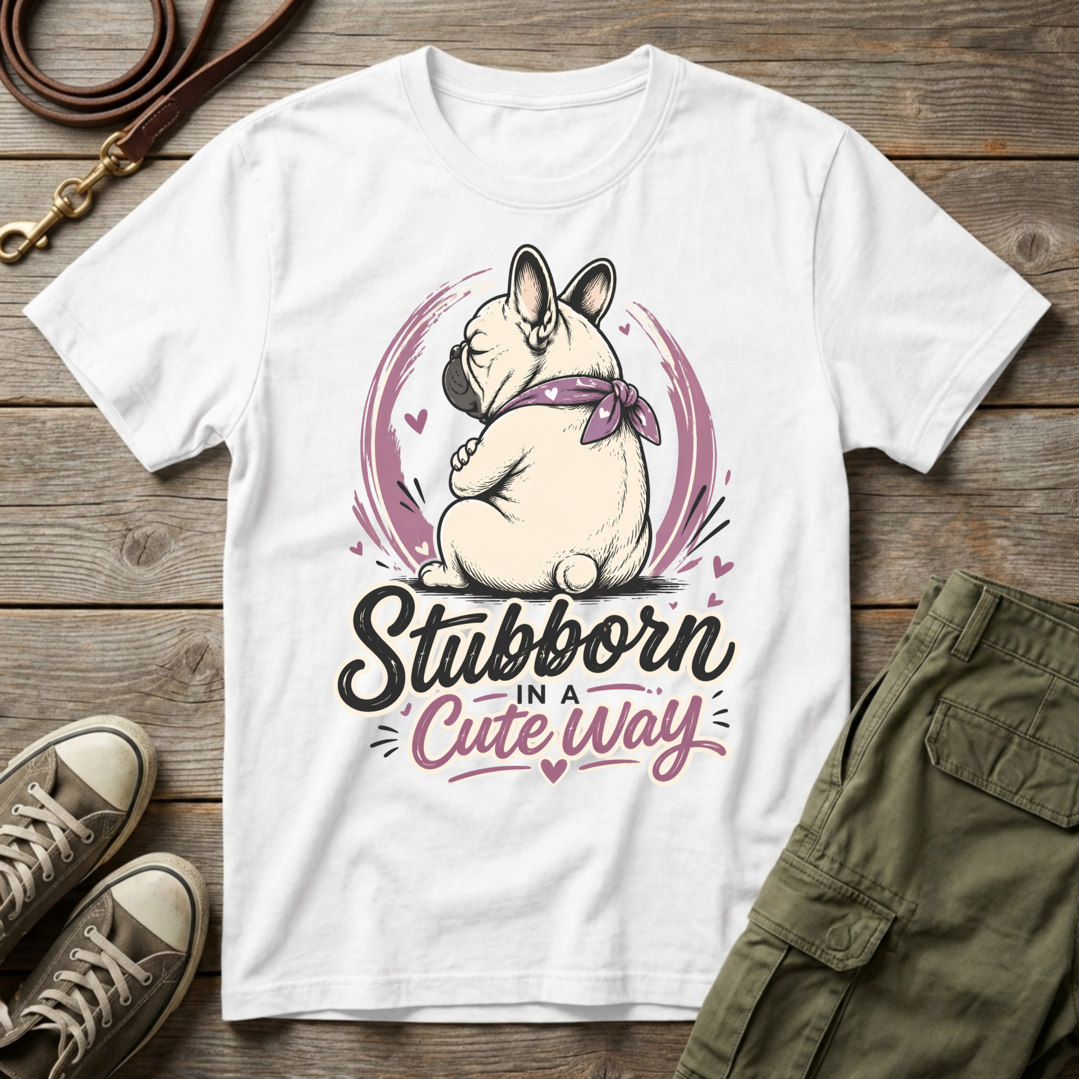 Cute Stubborn Frenchie T-Shirt
